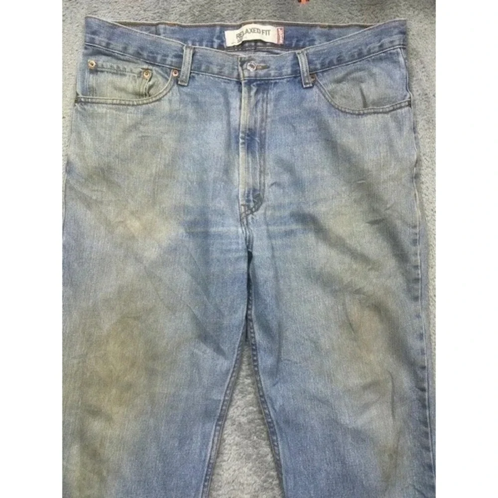 Vintage Levi's‎ 550 Jeans Men's 38x30 Blue Distressed Faded Work Relaxed Fit Y2K